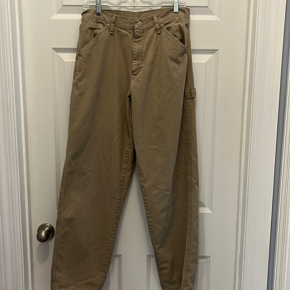 Wrangler khaki carpenter pants 30 x 32